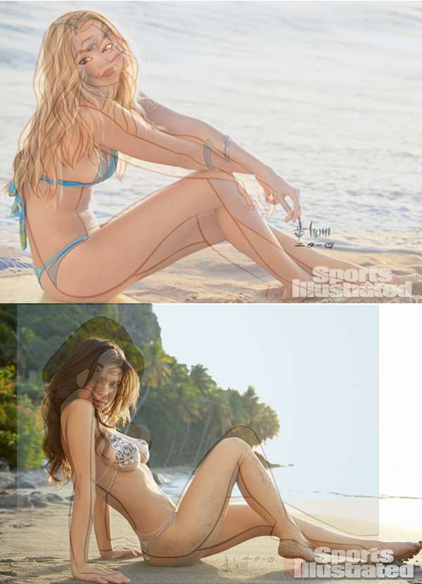 Illustrations by Howard M. Shum | Photographs by Ben Watts/SI (Gigi) and Walter Iooss Jr./SI (Emily)